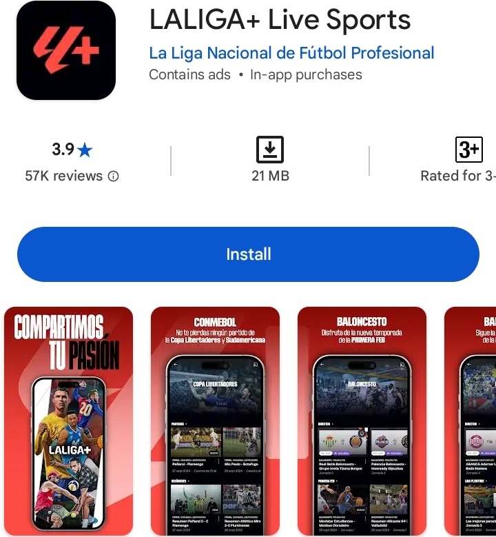 LALIGA+ Live Sports apps 