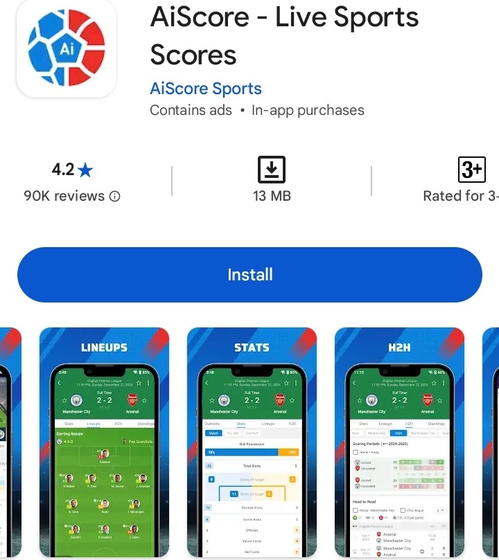 AiScore - Live Sports Scores apps